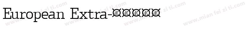 European Extra字体转换